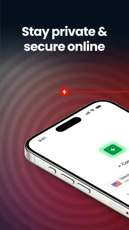 MEGA VPN iPhone app, screen 1 of 4