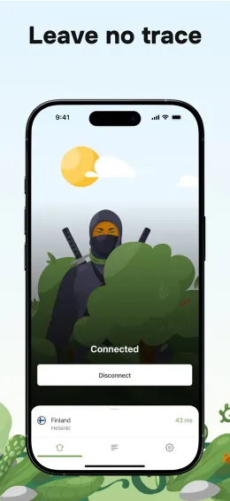 AdGuard VPN iPhone app, screen 2 of 4