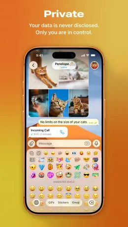 Telegram iPhone app, screen 3 of 4