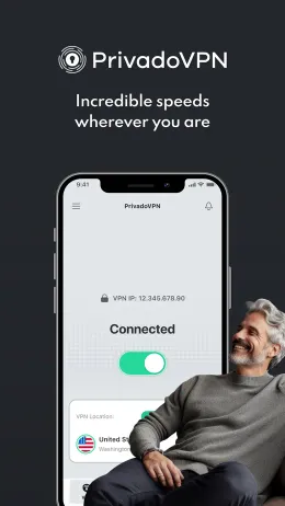 PrivadoVPN iPhone app, screen 4 of 4