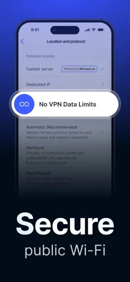 NordVPN iPhone app, screen 4 of 4