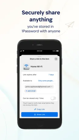 1Password iPhone app, screen 4 of 4